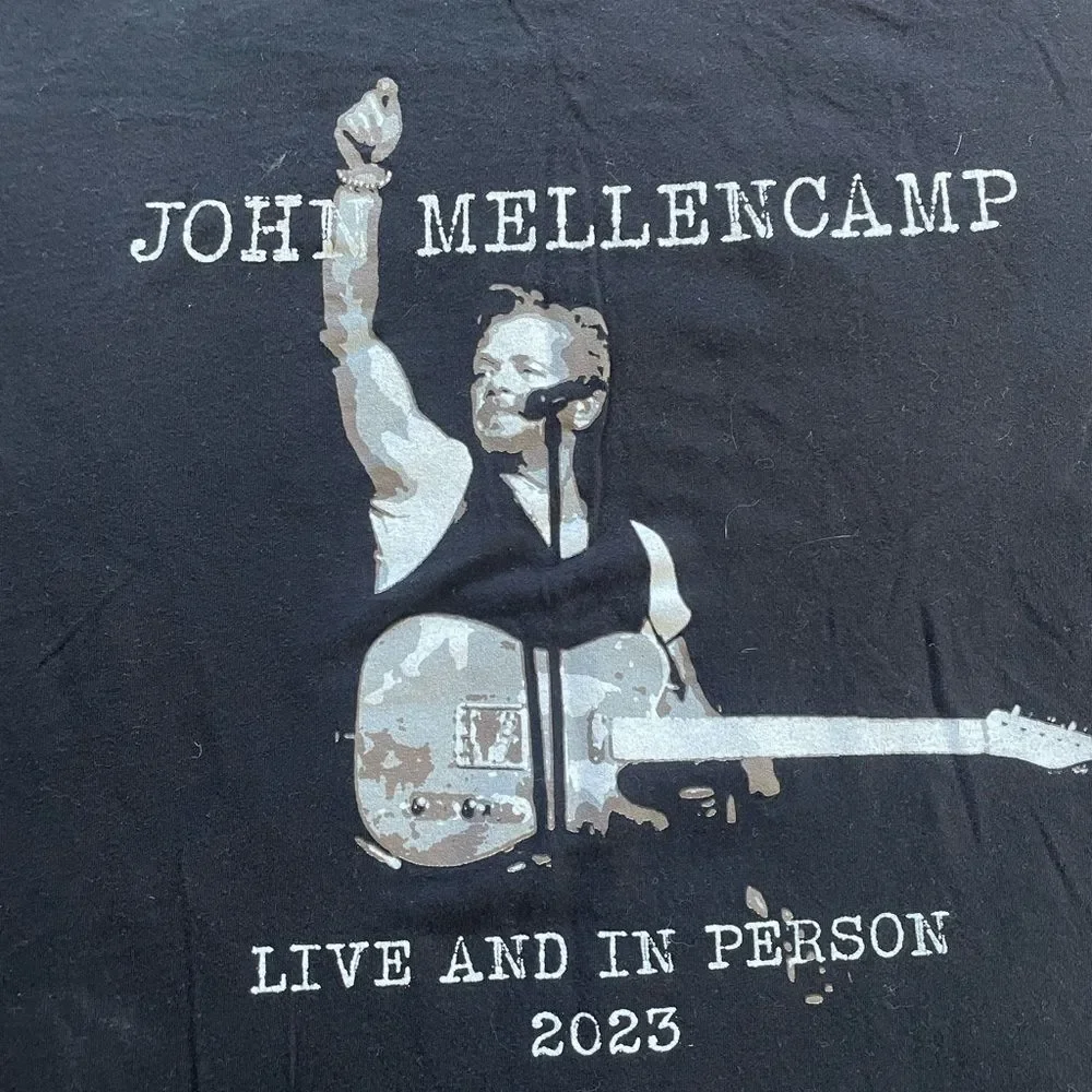 Next Level Apparel Charcoal Tee XXL John Mellencamp concert tour shirt rock - Picture 3 of 5